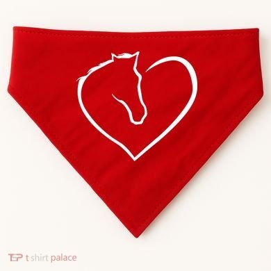Horse Heart Logo USA-Made Doggie Bandana
