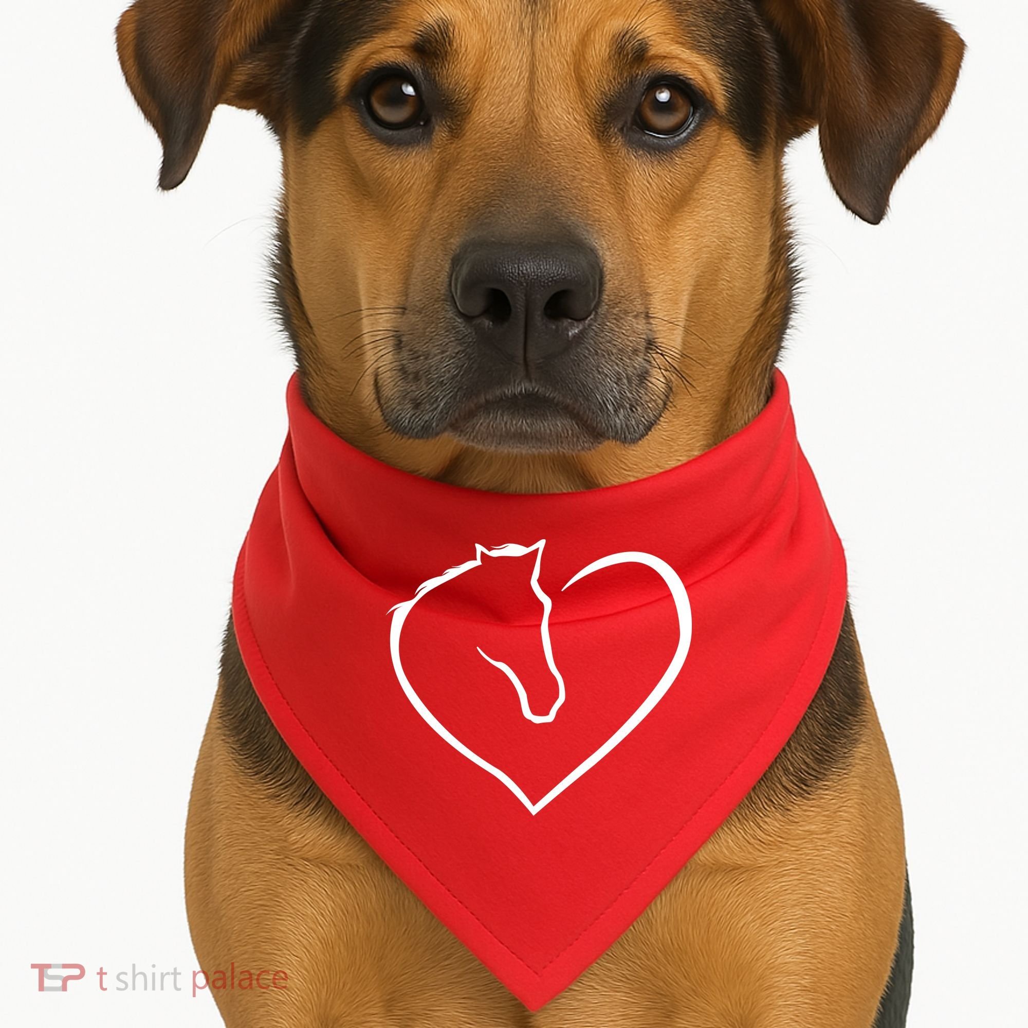 Horse Heart Logo USA-Made Doggie Bandana