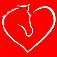 Horse Heart Logo USA-Made Doggie Bandana thumb 2