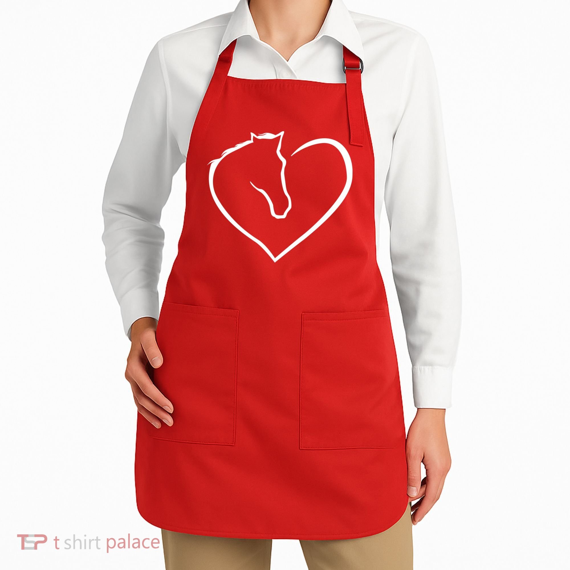 Horse Heart Logo Apron