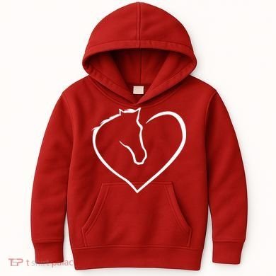 Horse Heart Logo Kids Hoodie