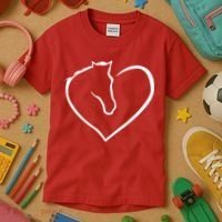 Horse Heart Logo Kids T-Shirt thumb 3