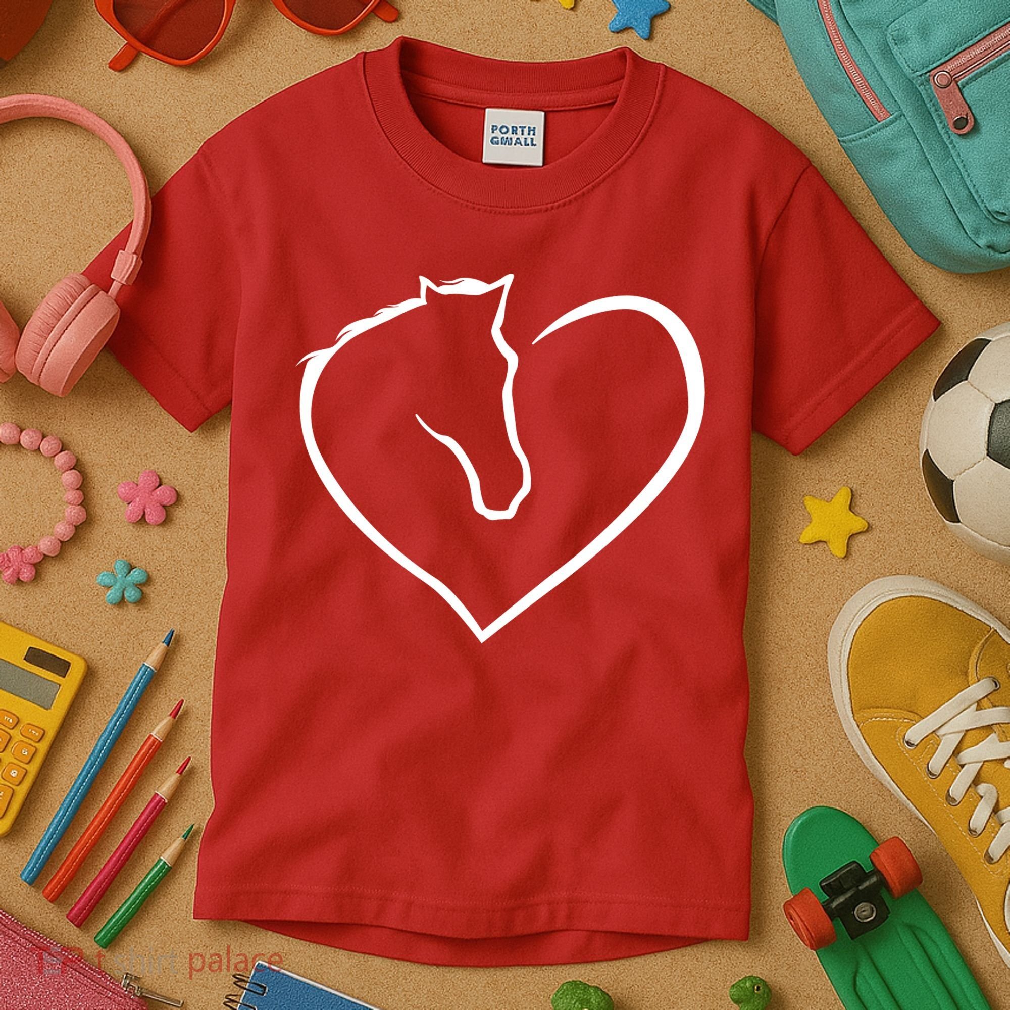 Horse Heart Logo Kids T-Shirt