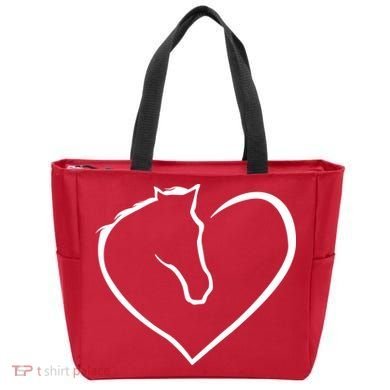 Horse Heart Logo Tote Bag
