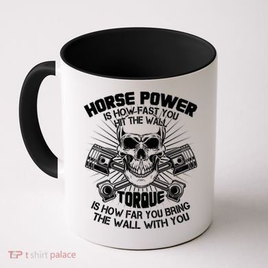 Horse Power Torque Skull Coffee Mug