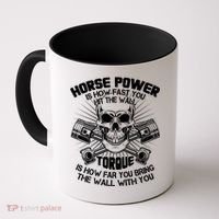 Horse Power Torque Skull Coffee Mug thumb 0