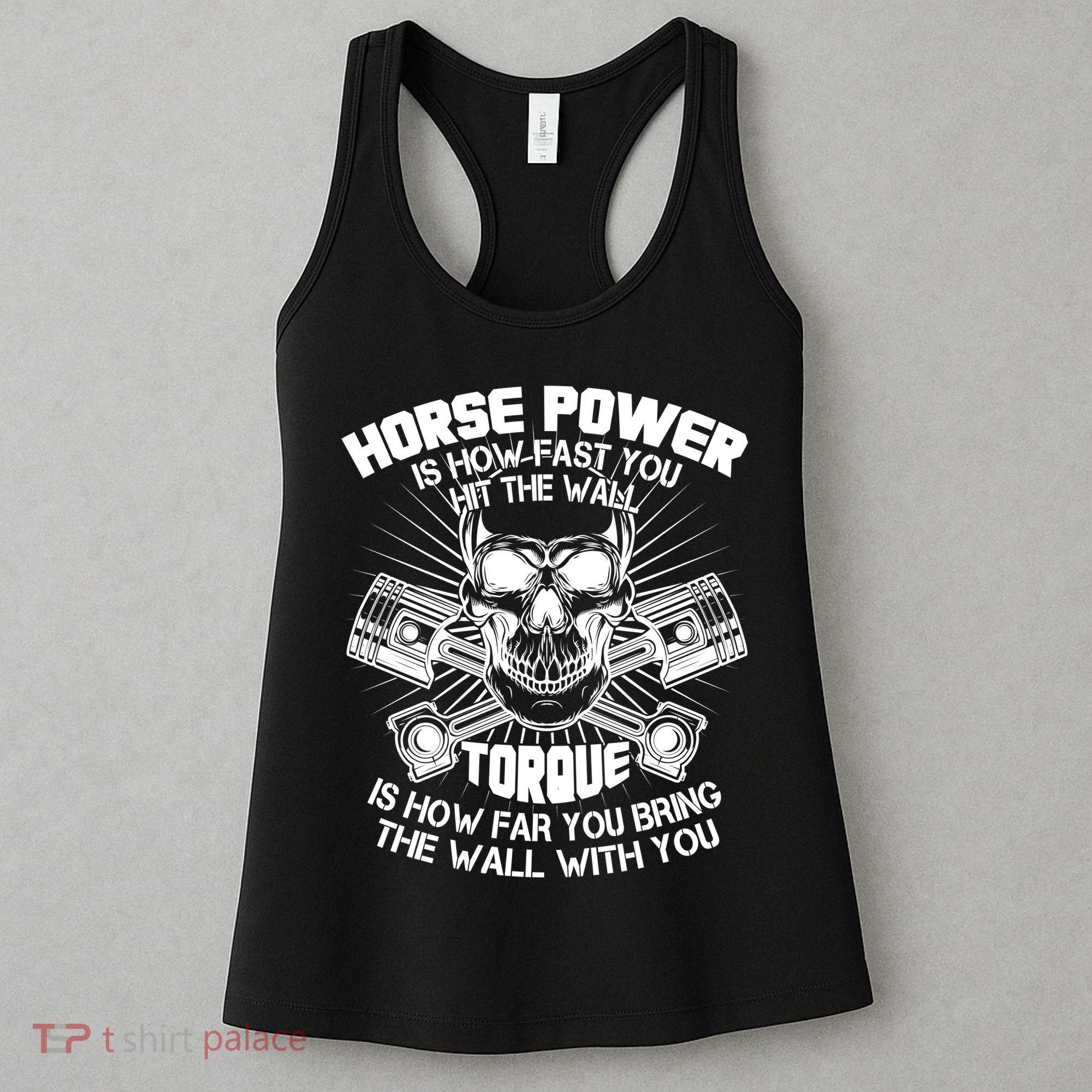 Horse Power Torque Skull Women's Tank Top