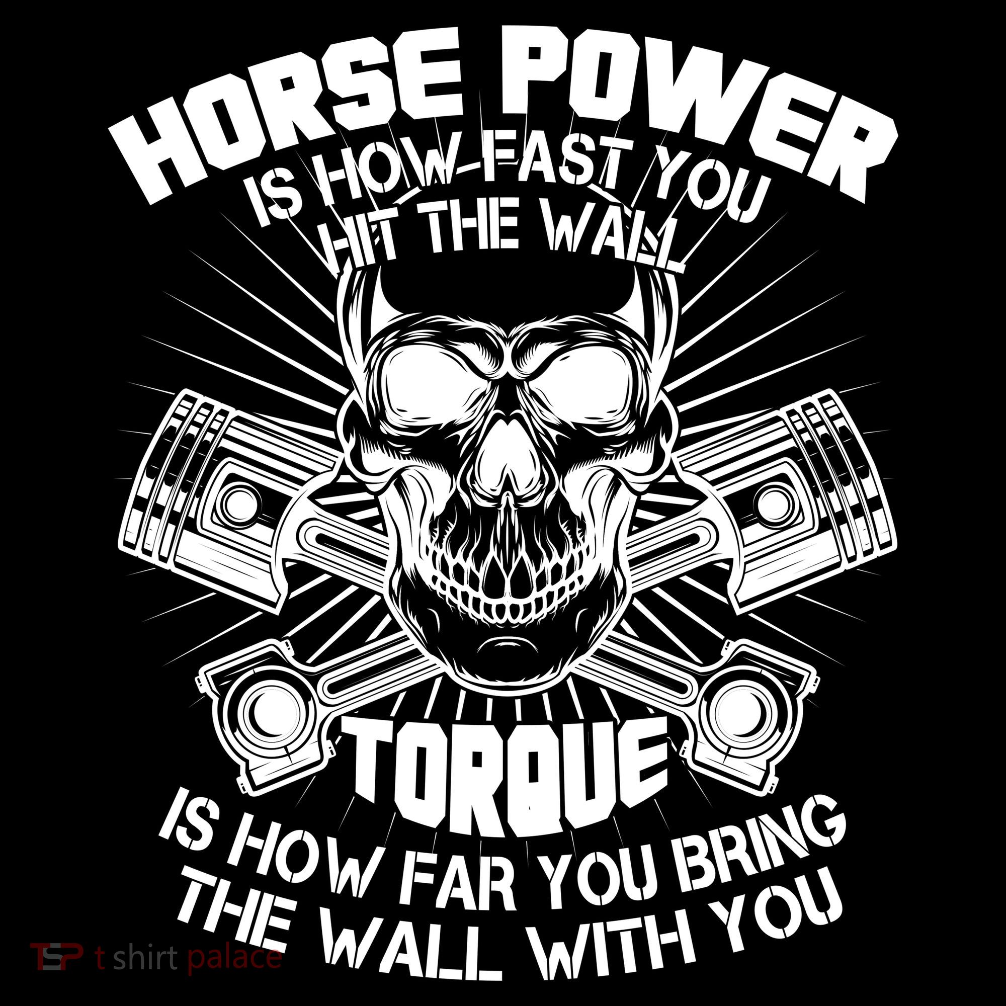 Horse Power Torque Skull Women's Tank Top