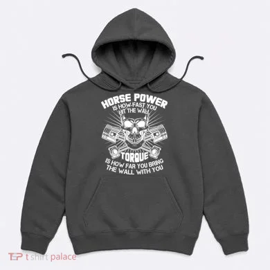 Horse Power Torque Skull Hoodie
