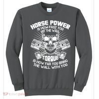 Horse Power Torque Skull Sweatshirt thumb 0