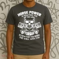 Horse Power Torque Skull T-Shirt thumb 3