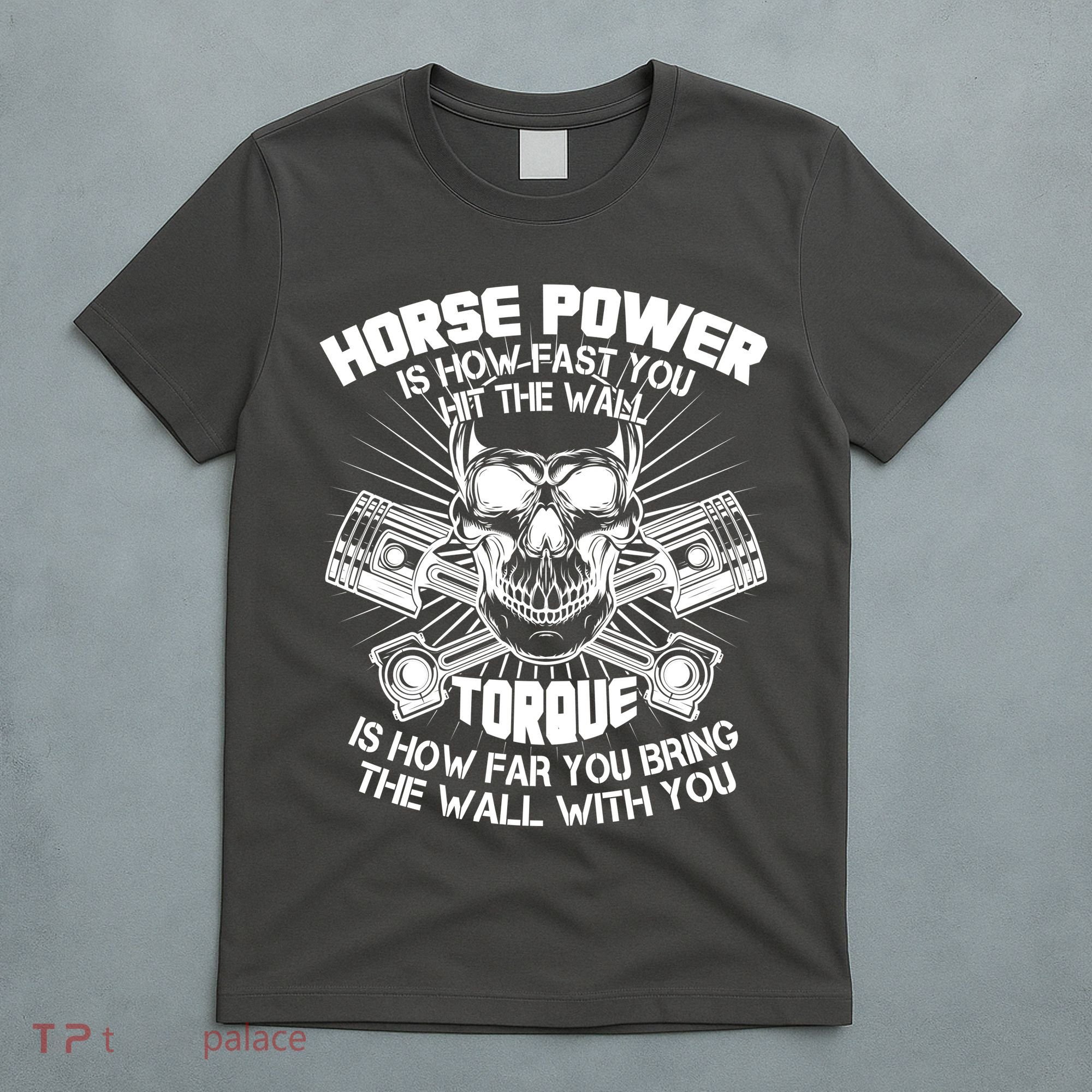 Horse Power Torque Skull T-Shirt