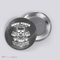 Horse Power Torque Skull Button thumb 0