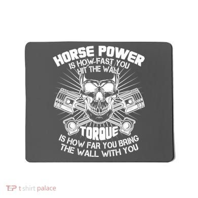 Horse Power Torque Skull Mousepad