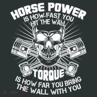Horse Power Torque Skull Mousepad thumb 1