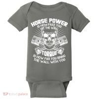 Horse Power Torque Skull Baby Bodysuit thumb 0