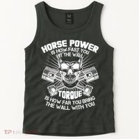 Horse Power Torque Skull Tank Top thumb 2