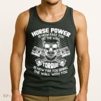 Horse Power Torque Skull Tank Top thumb 3