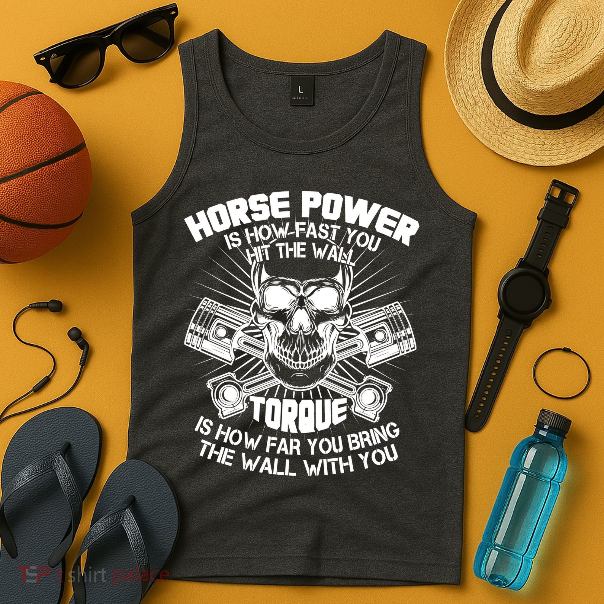 Horse Power Torque Skull Tank Top