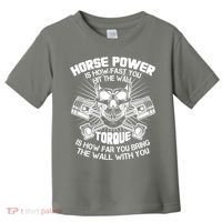 Horse Power Torque Skull Toddler T-Shirt thumb 0