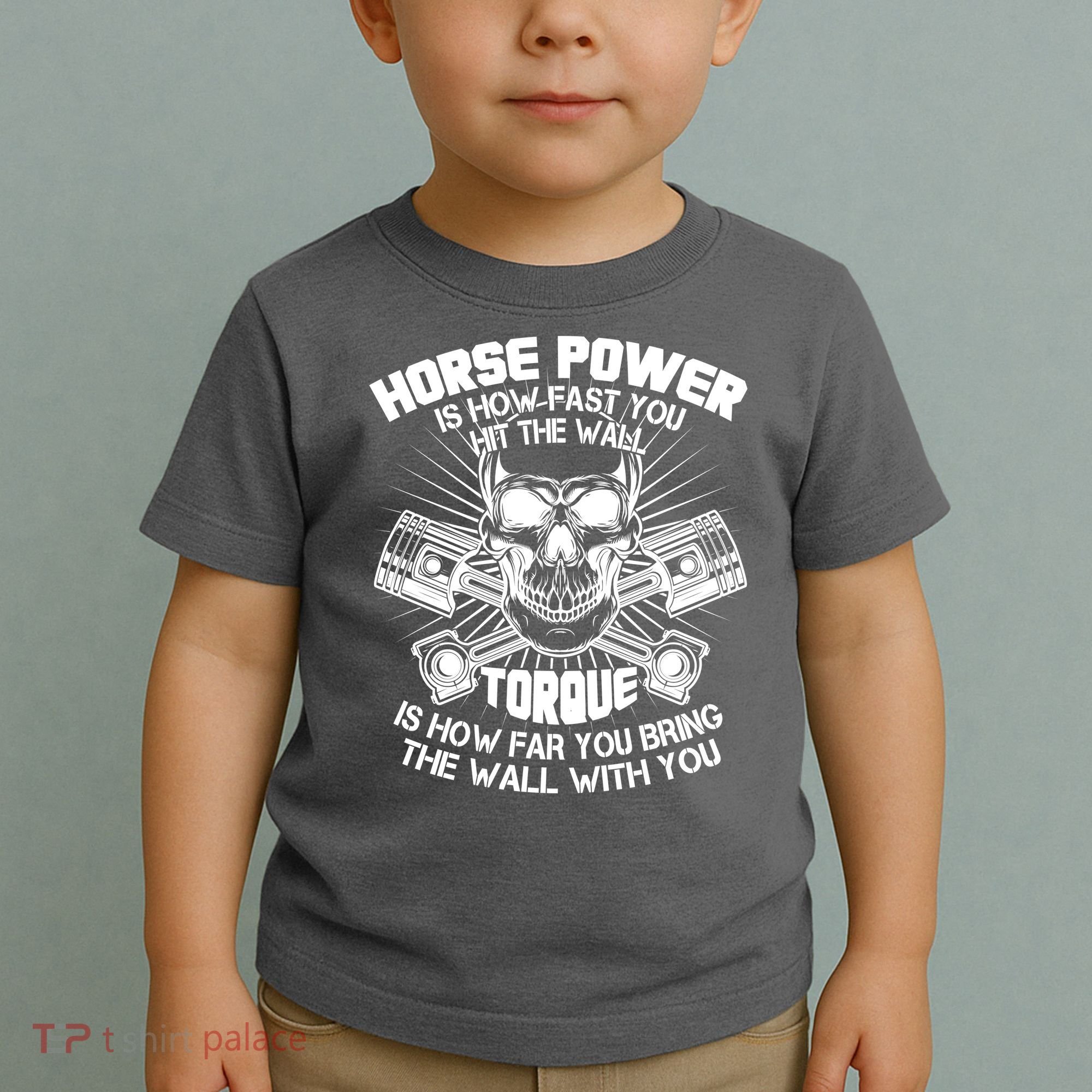 Horse Power Torque Skull Toddler T-Shirt