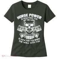 Horse Power Torque Skull Women's T-Shirt thumb 0
