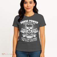 Horse Power Torque Skull Women's T-Shirt thumb 4