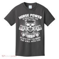 Horse Power Torque Skull Kids T-Shirt thumb 0