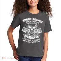 Horse Power Torque Skull Kids T-Shirt thumb 2