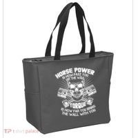 Horse Power Torque Skull Tote Bag thumb 2