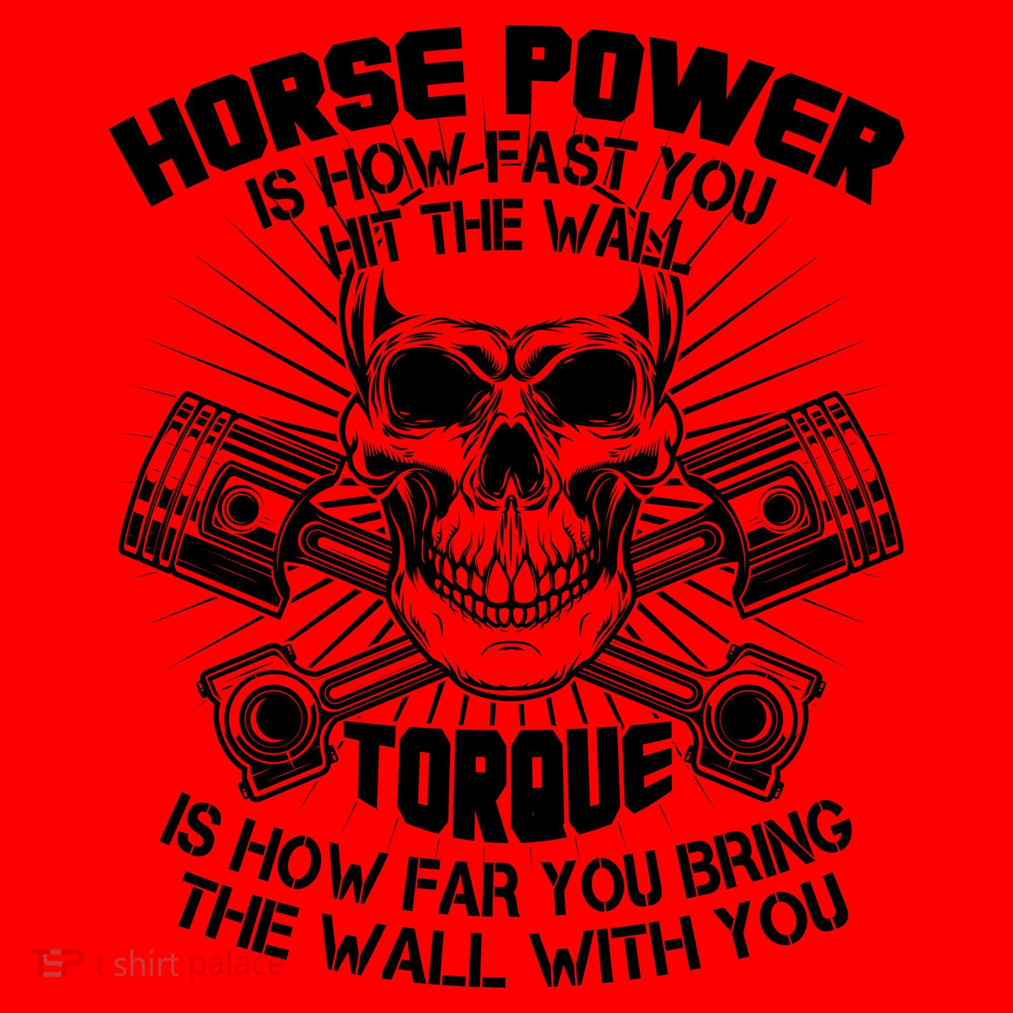 Horse Power Torque Skull Santa Hat