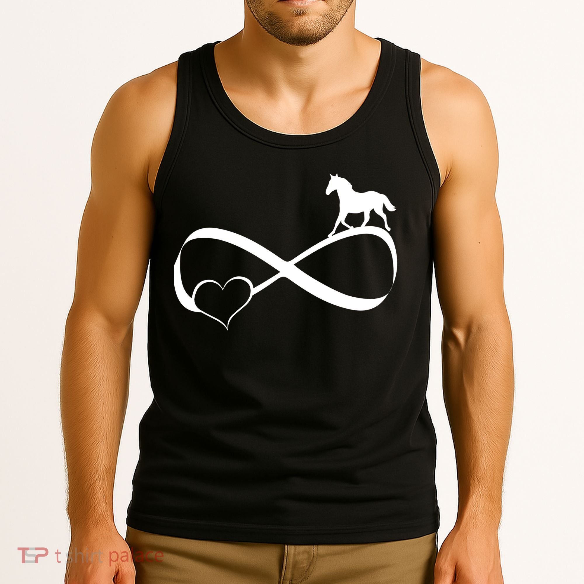 Horse Ribbon Of Love Tank Top