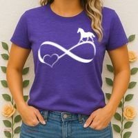 Horse Ribbon Of Love Women's T-Shirt thumb 2