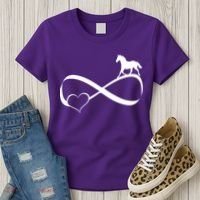 Horse Ribbon Of Love Women's T-Shirt thumb 3