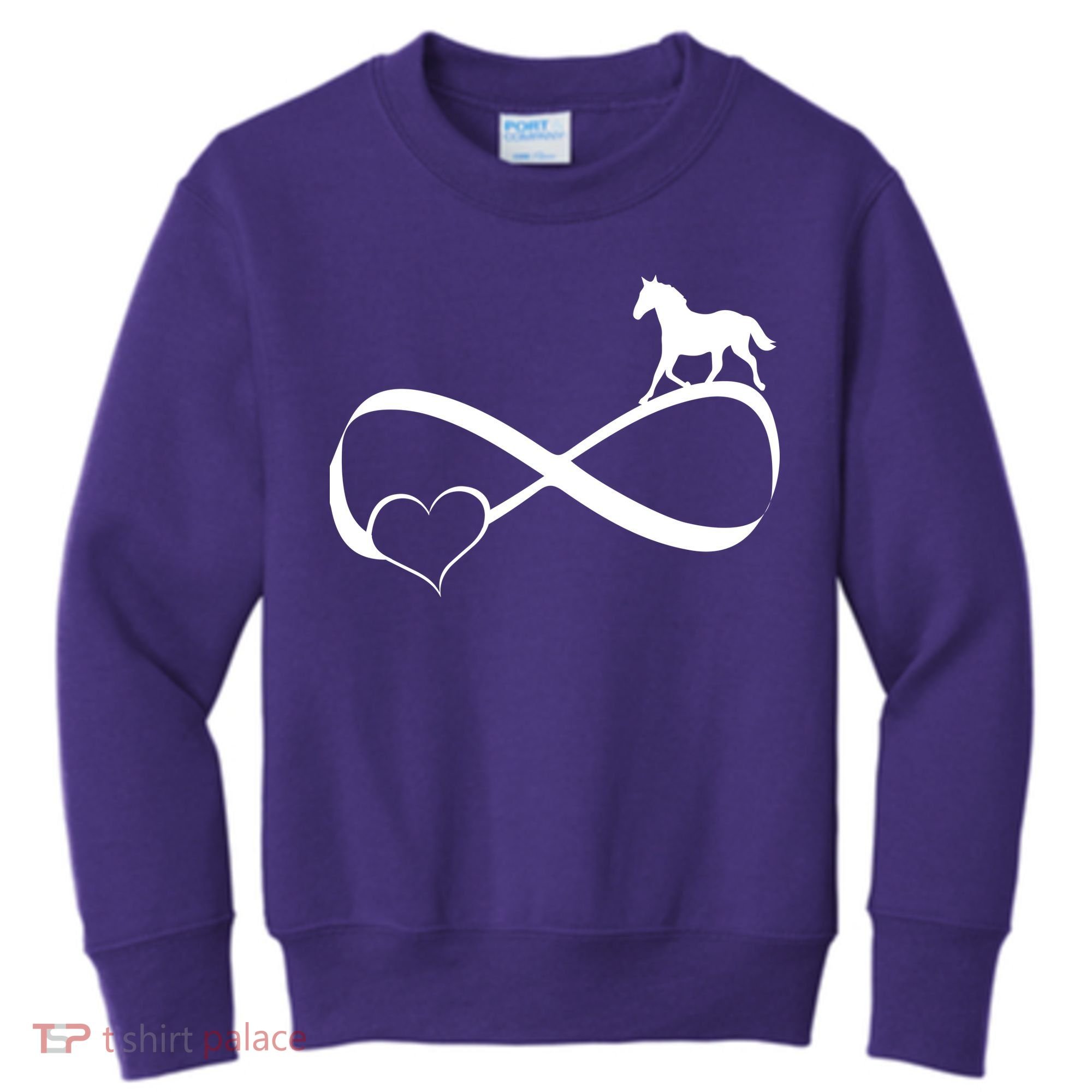 Horse Ribbon Of Love Kids Sweatshirt