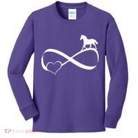Horse Ribbon Of Love Kids Long Sleeve Shirt thumb 0