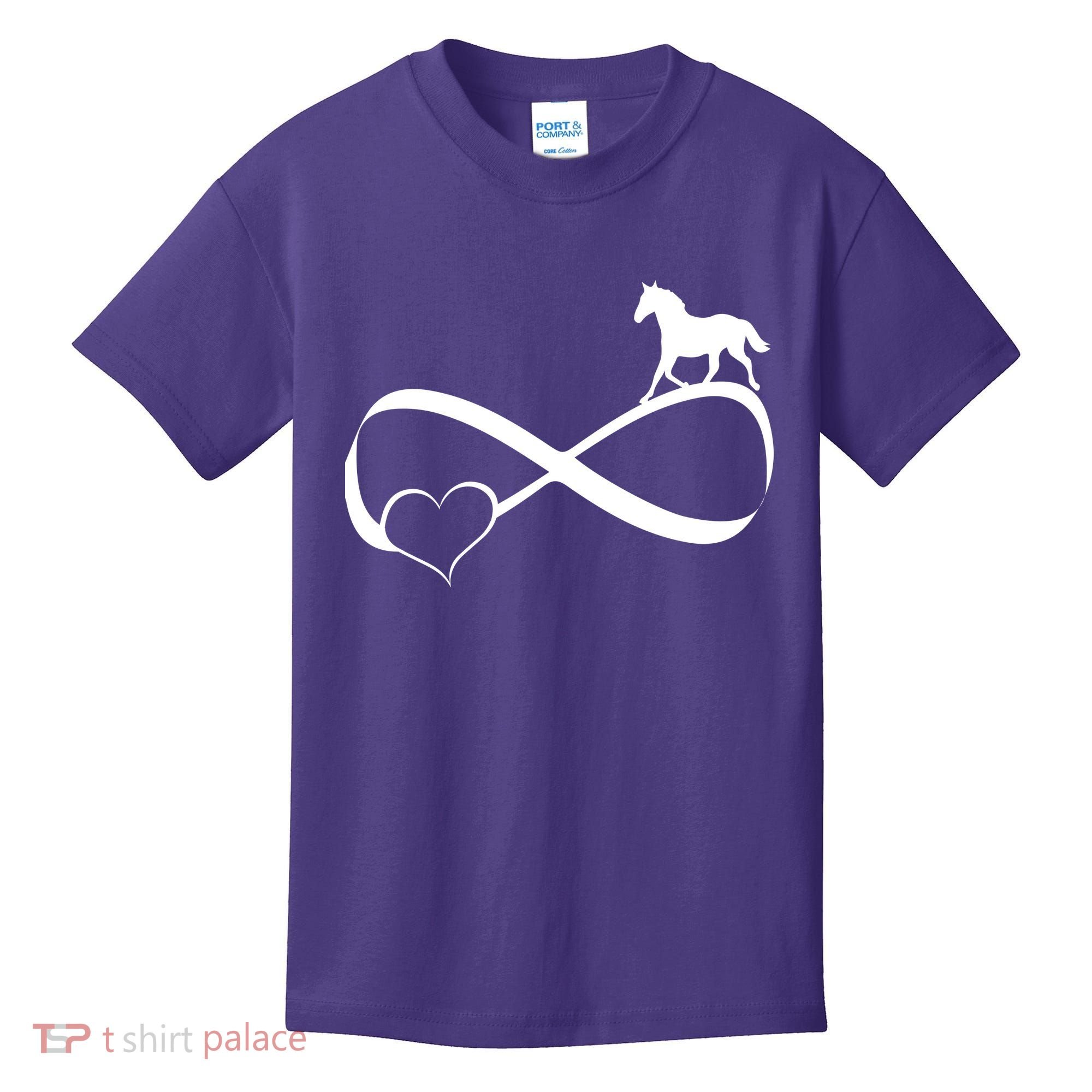 Horse Ribbon Of Love Kids T-Shirt