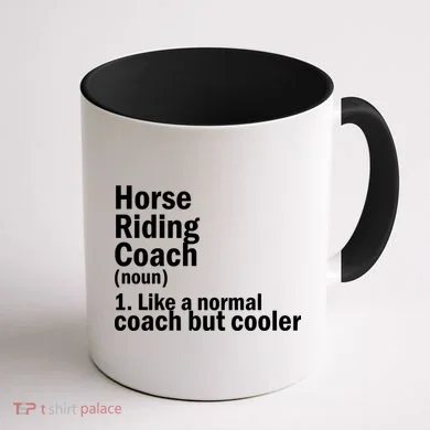 Horse Riding Coach Coffee Mug back