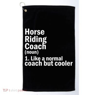 Horse Riding Coach Golf Towel