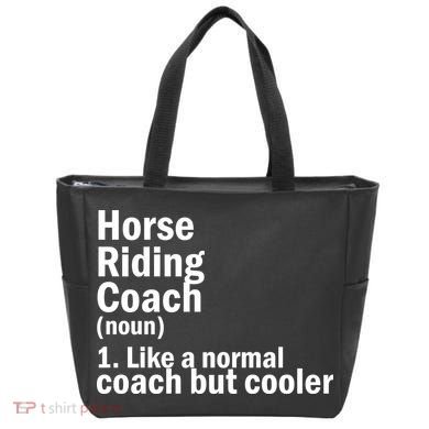 Horse Riding Coach Tote Bag