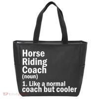 Horse Riding Coach Tote Bag thumb 0