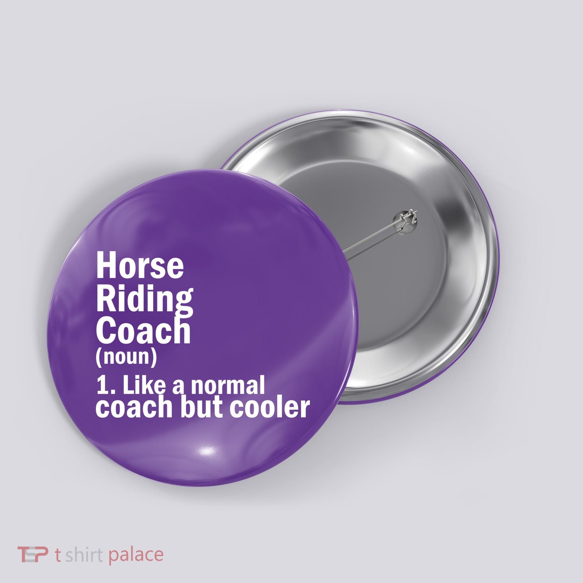 Horse Riding Coach Button