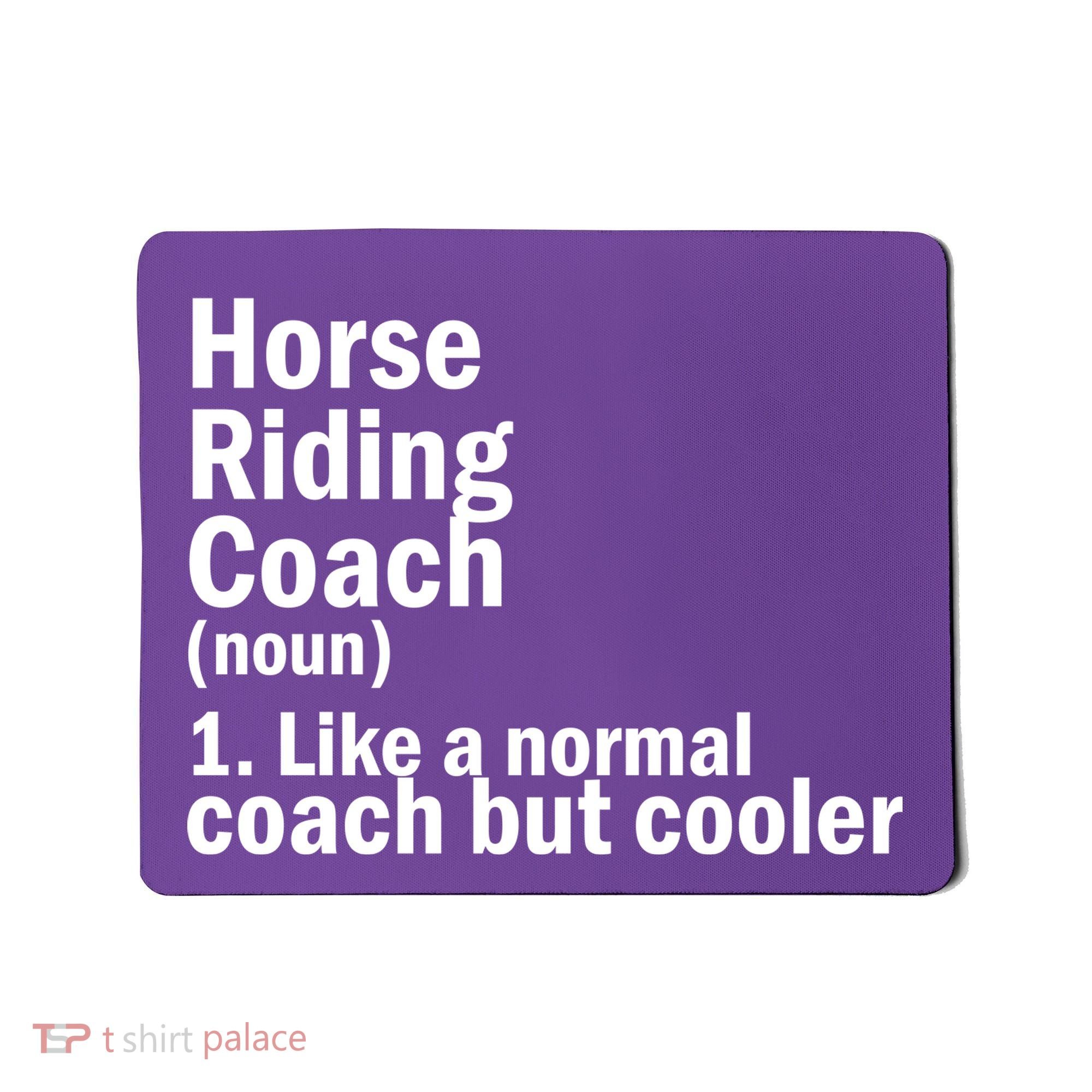 Horse Riding Coach Mousepad