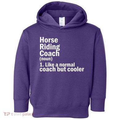 Horse Riding Coach Toddler Hoodie