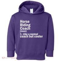 Horse Riding Coach Toddler Hoodie thumb 0