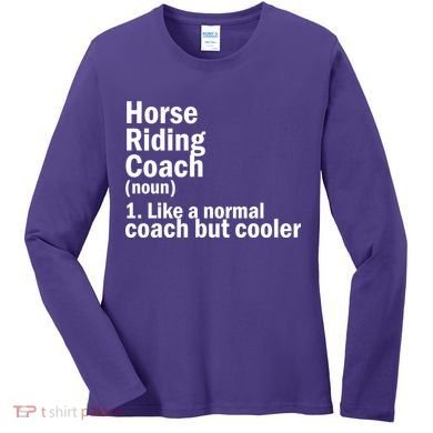 Horse Riding Coach Women's Long Sleeve Shirt