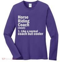 Horse Riding Coach Women's Long Sleeve Shirt thumb 0
