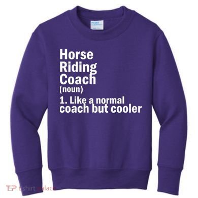 Horse Riding Coach Kids Sweatshirt