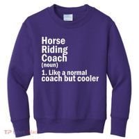 Horse Riding Coach Kids Sweatshirt thumb 0