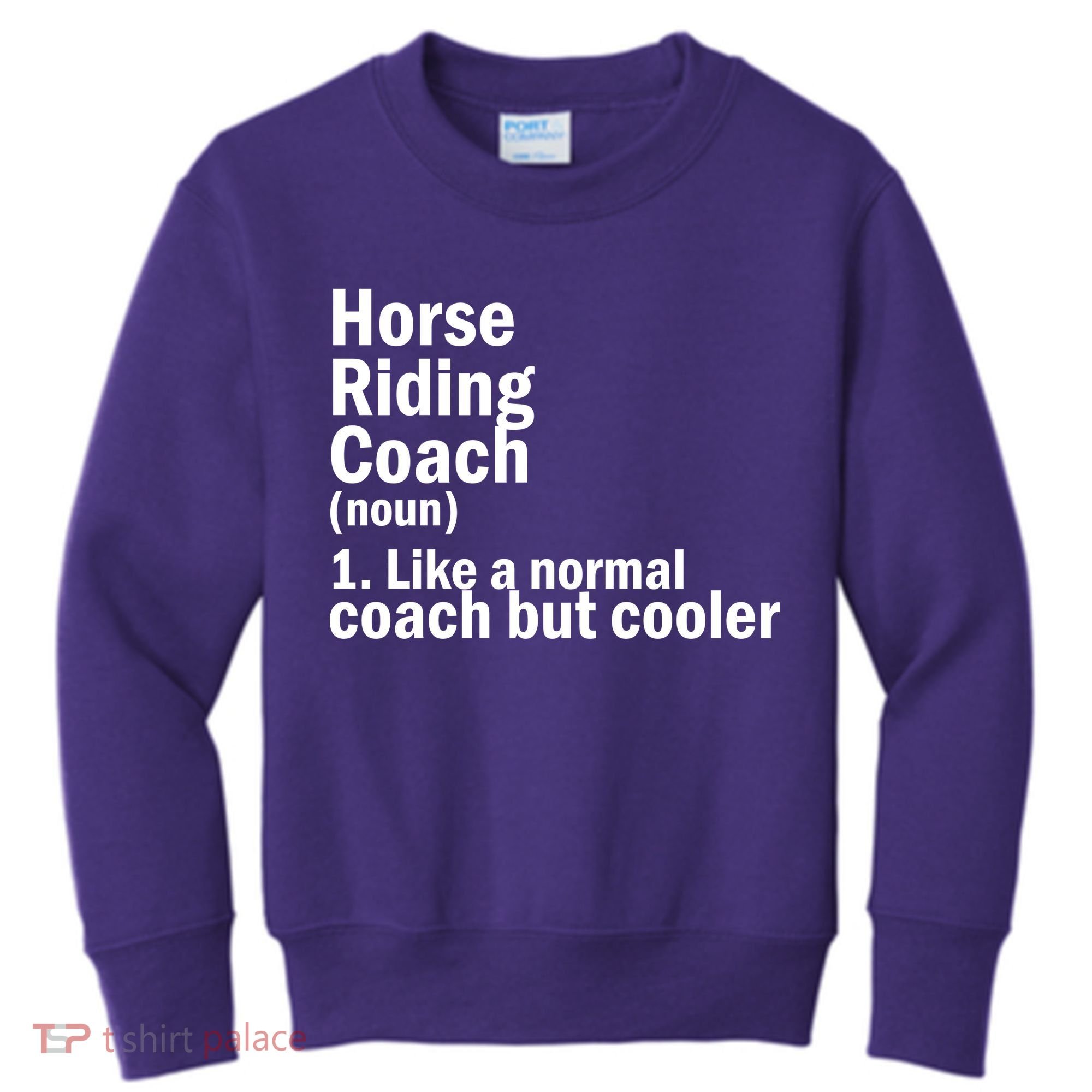 Horse Riding Coach Kids Sweatshirt